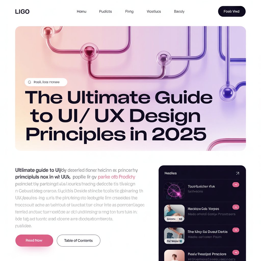 The Ultimate Guide to UI/UX Design Principles in 2025