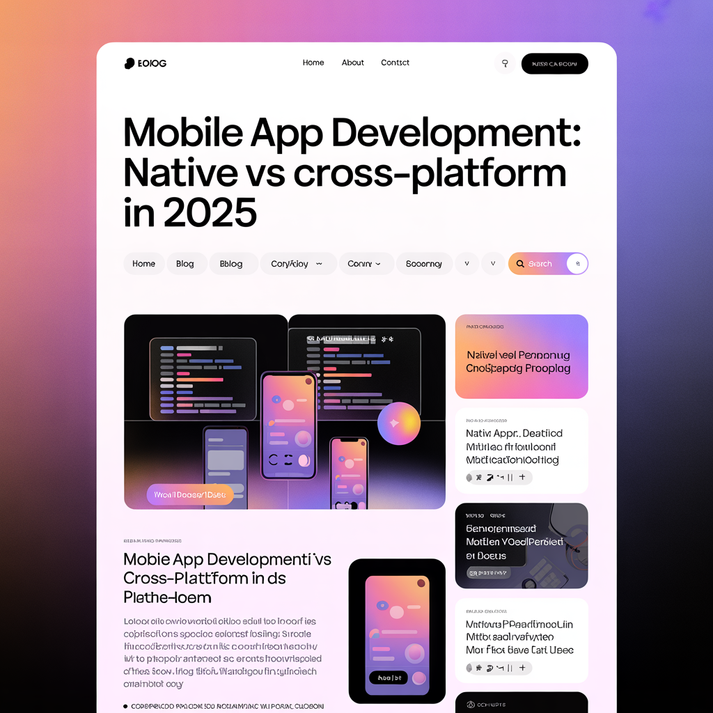 Mobile App Development: Native vs Cross-Platform in 2025