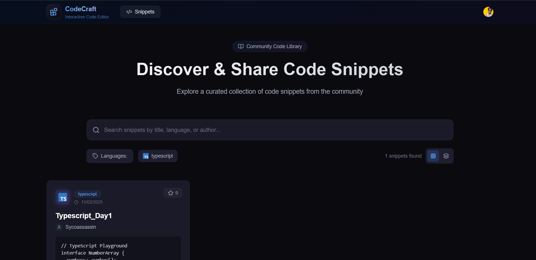 CodeCraft Collaborative Editor 5