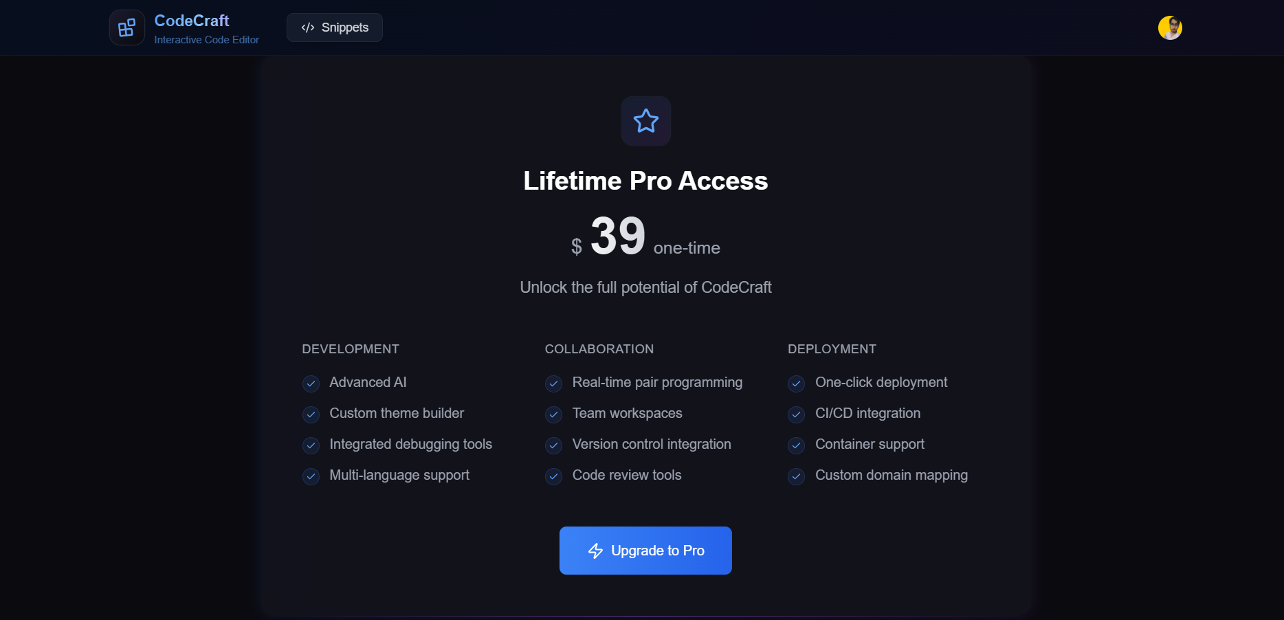 CodeCraft Collaborative Editor 7