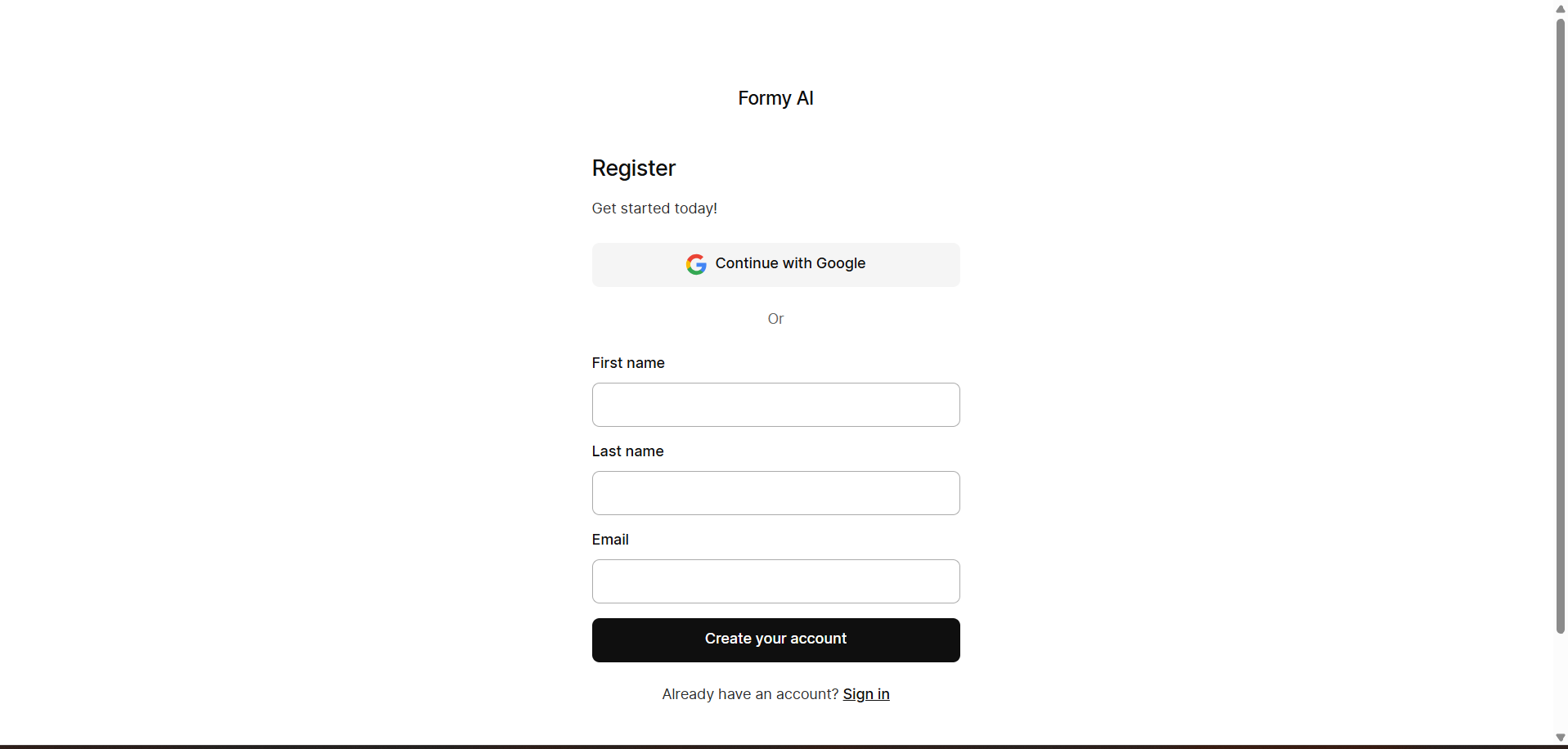 Formy AI-Powered Onboarding 3