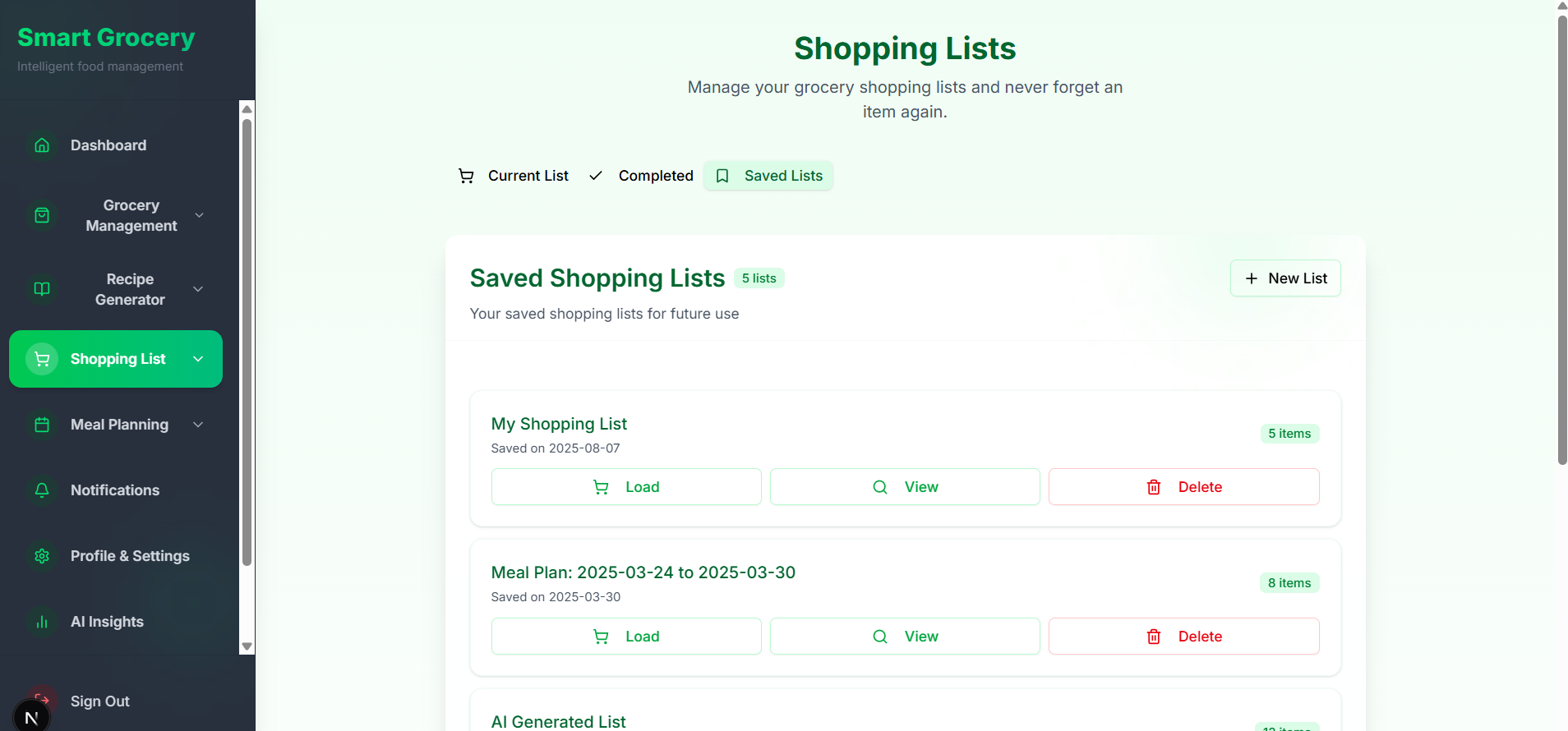 Grocery Management App 26