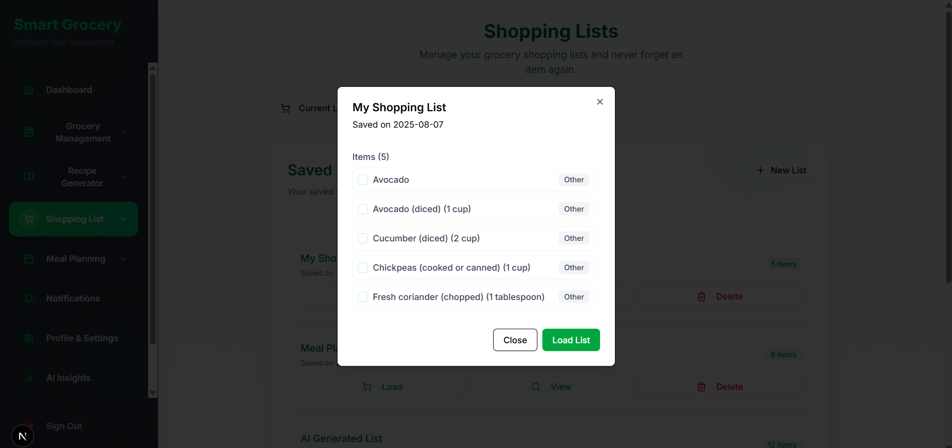 Grocery Management App 27