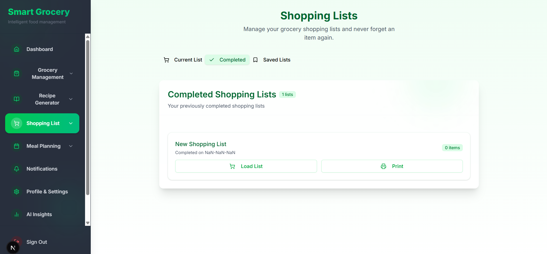Grocery Management App 28