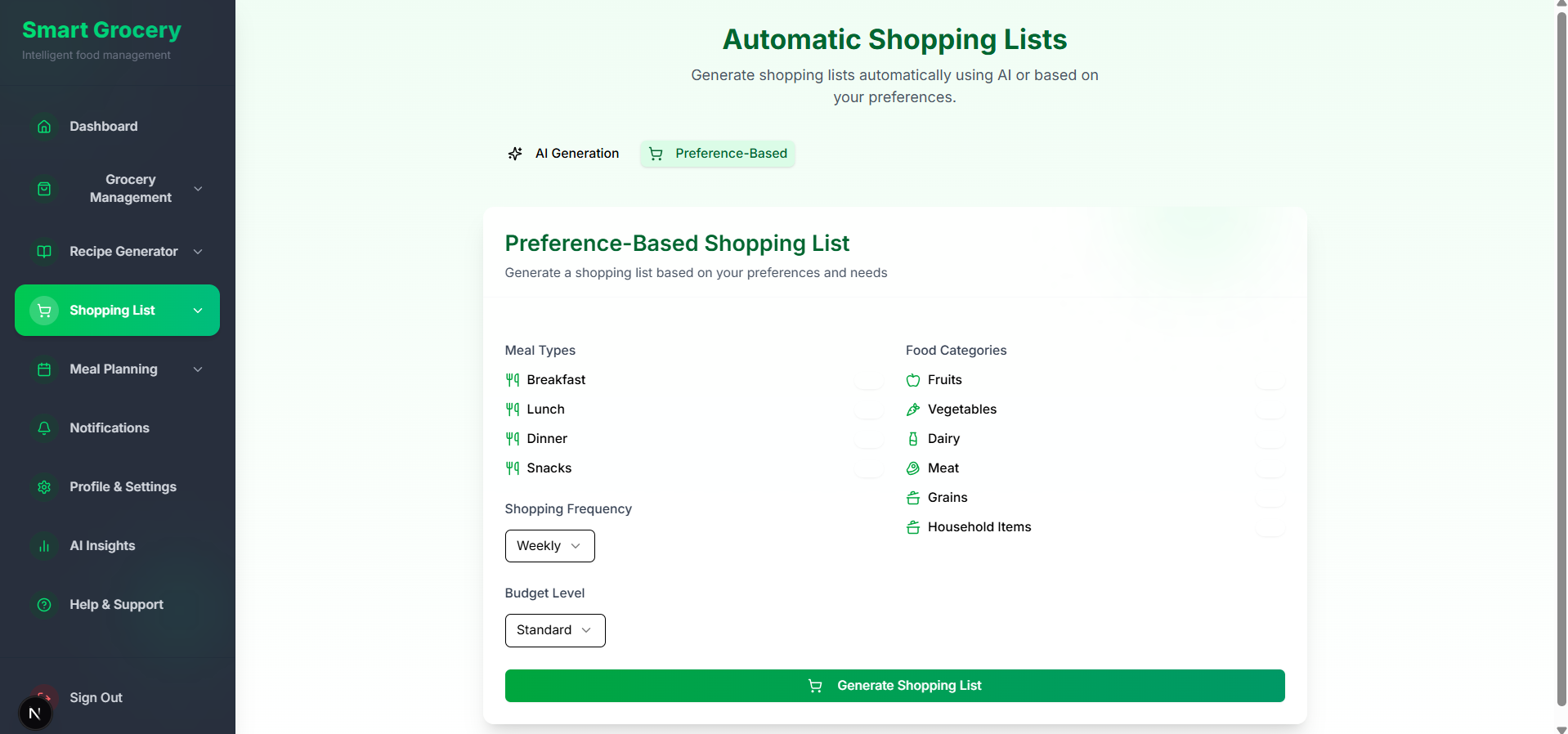 Grocery Management App 29