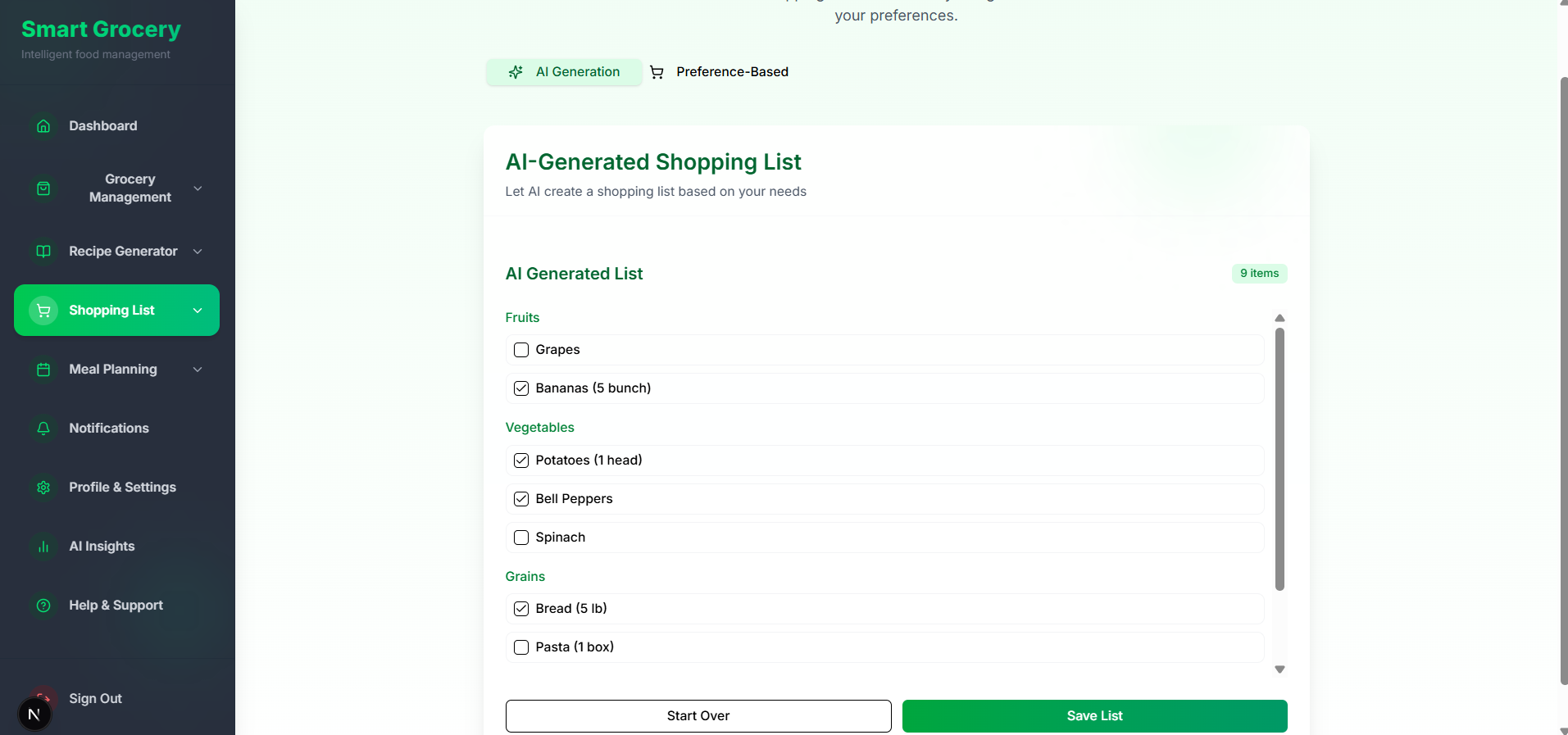 Grocery Management App 32