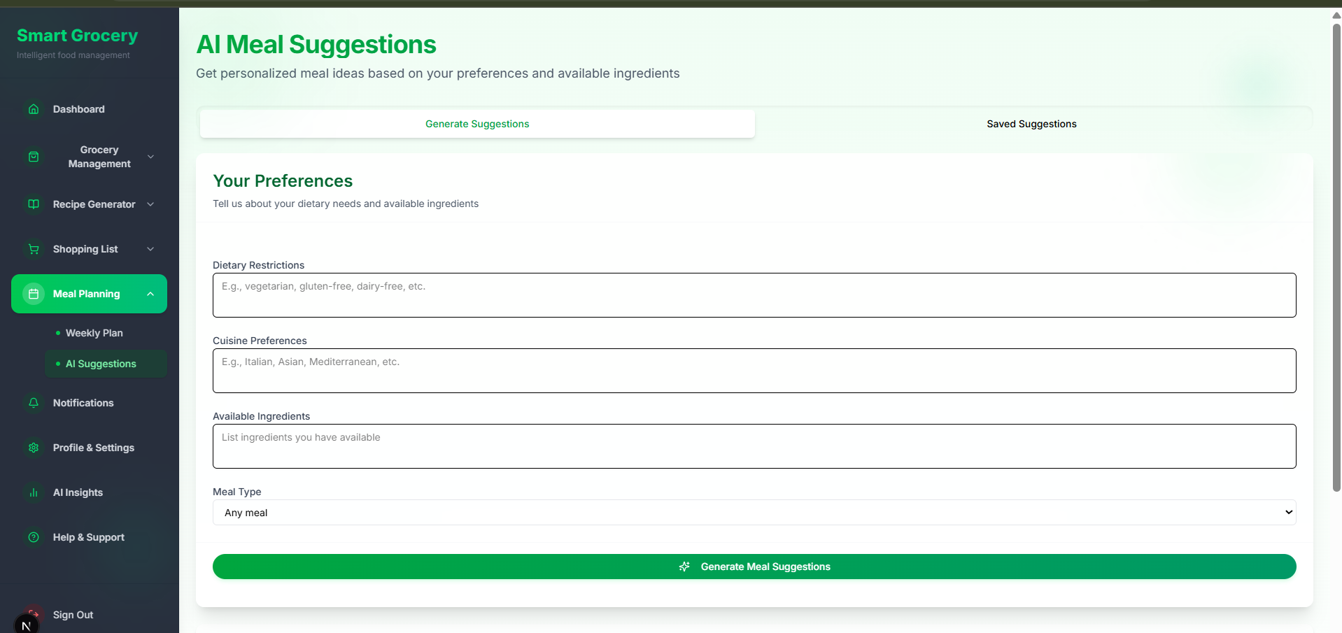 Grocery Management App 35