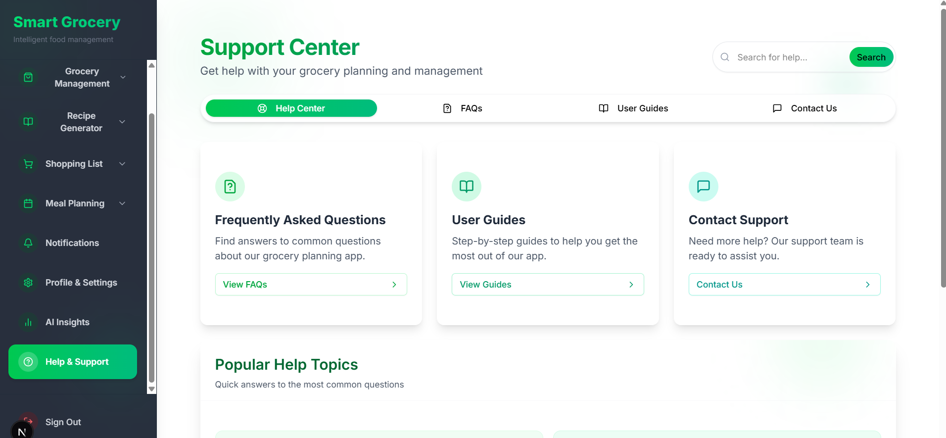 Grocery Management App 46