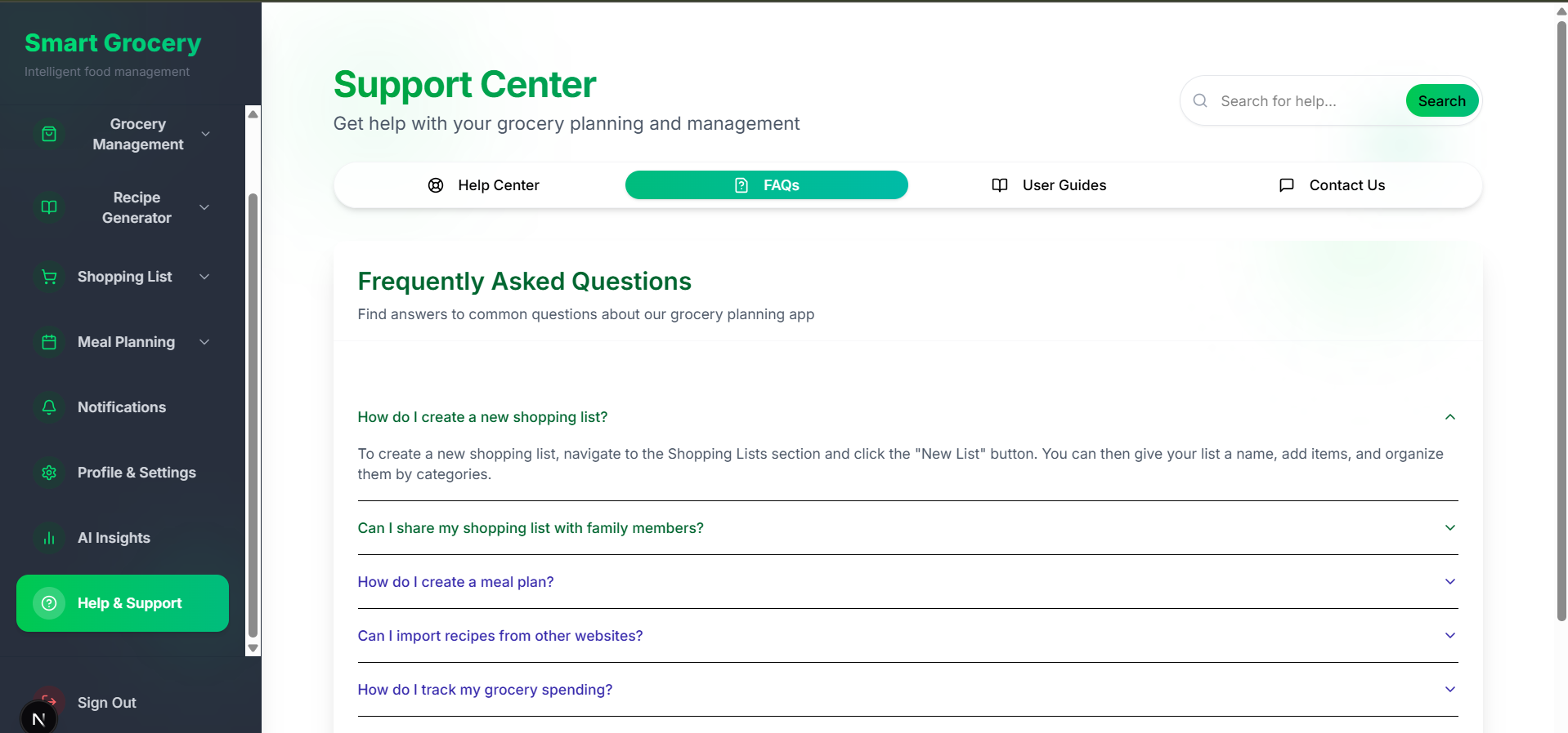 Grocery Management App 48
