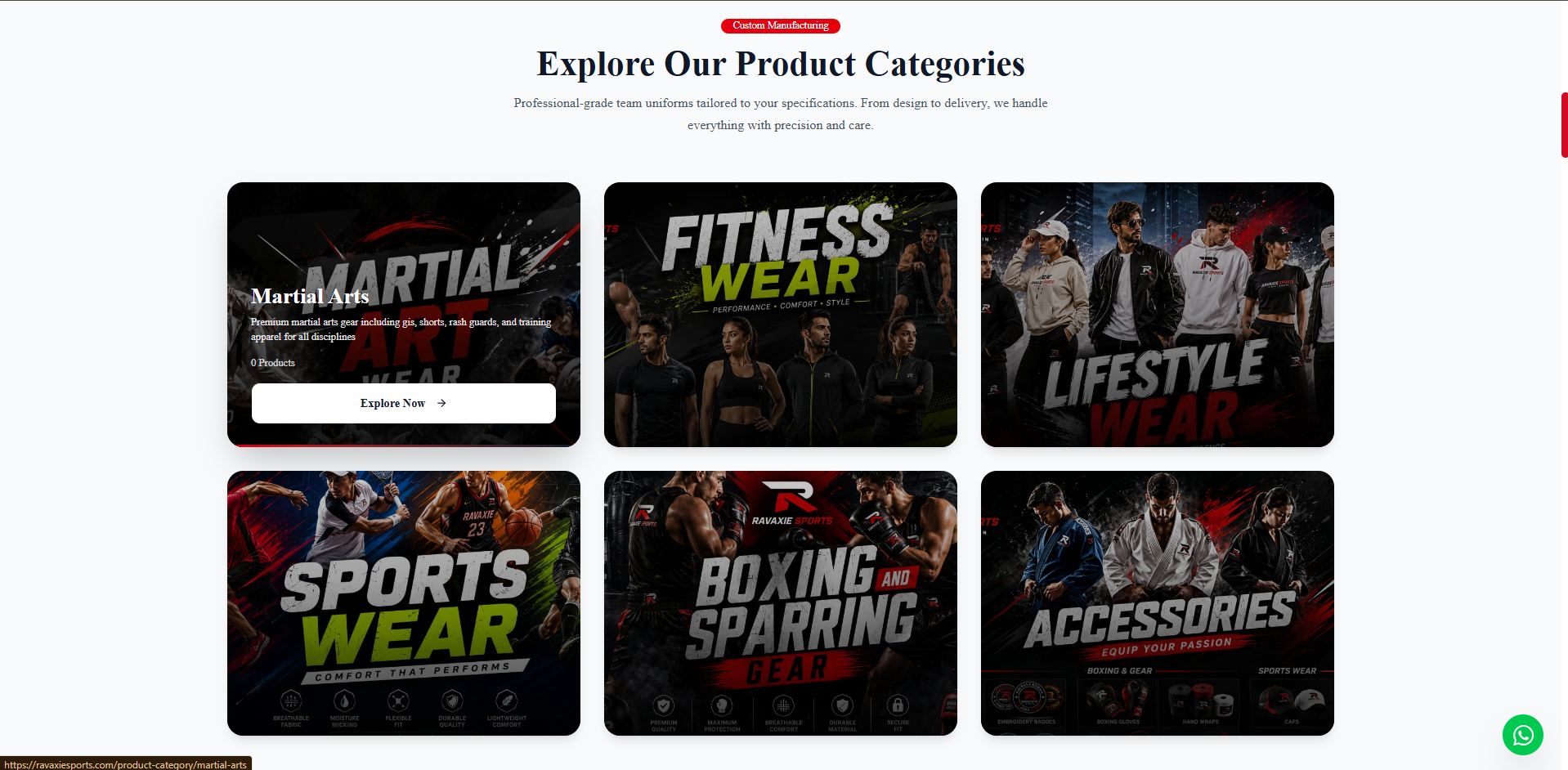 Ravaxie Sports - Enterprise Sports Equipment E-Commerce Platform 2