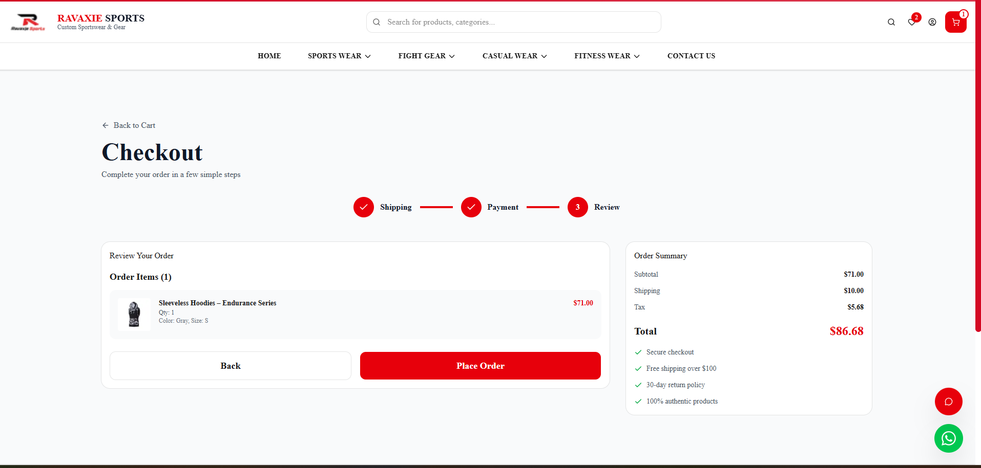 Ravaxie Sports - Enterprise Sports Equipment E-Commerce Platform 51