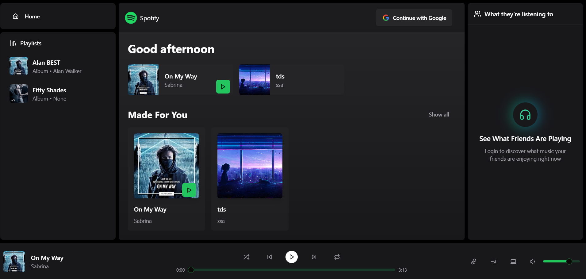 Spotify Clone 1
