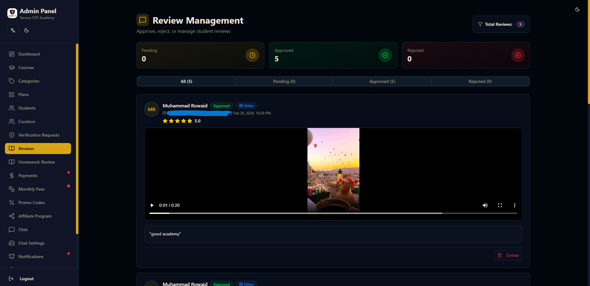 Tavono Academy - Enterprise Learning Management System 21