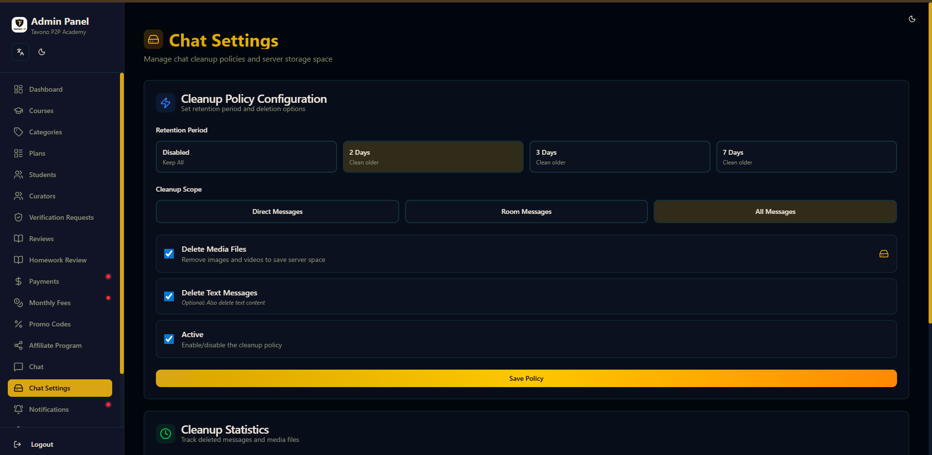 Tavono Academy - Enterprise Learning Management System 37