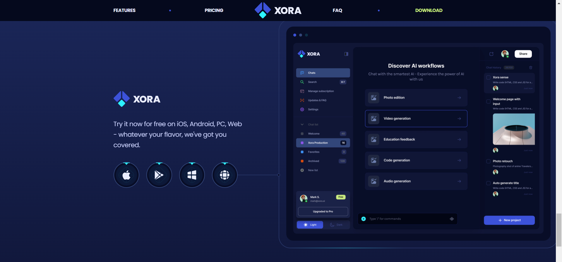 Xora Platform 5